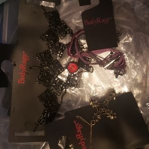 Body rage jewelry lot goth girl theme